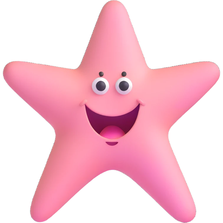 Patrick Star from SpongeBob emoji