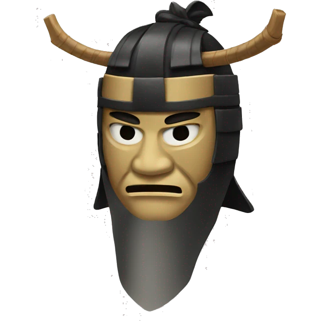 Samurai mask  emoji