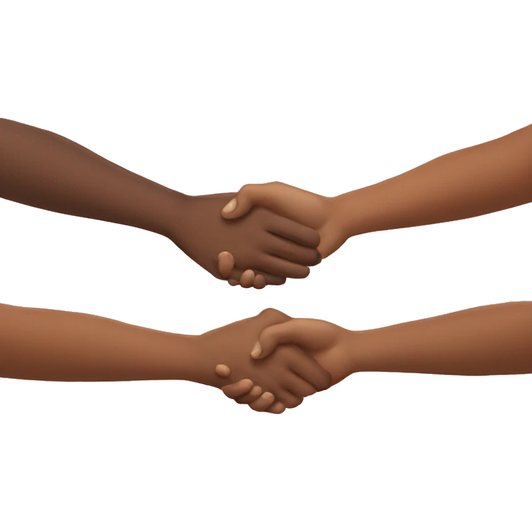 3 hands over each other emoji