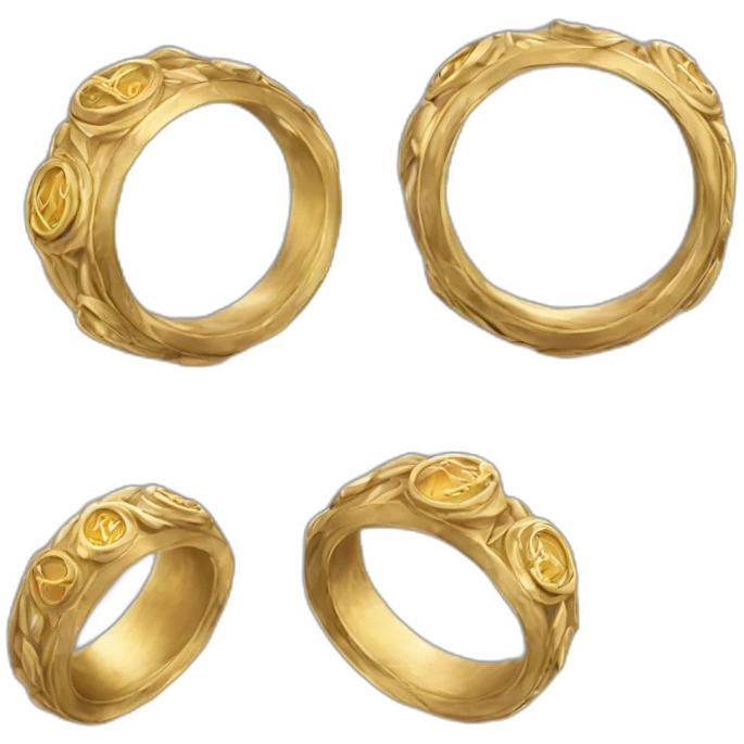 gold ring Tolkien emoji