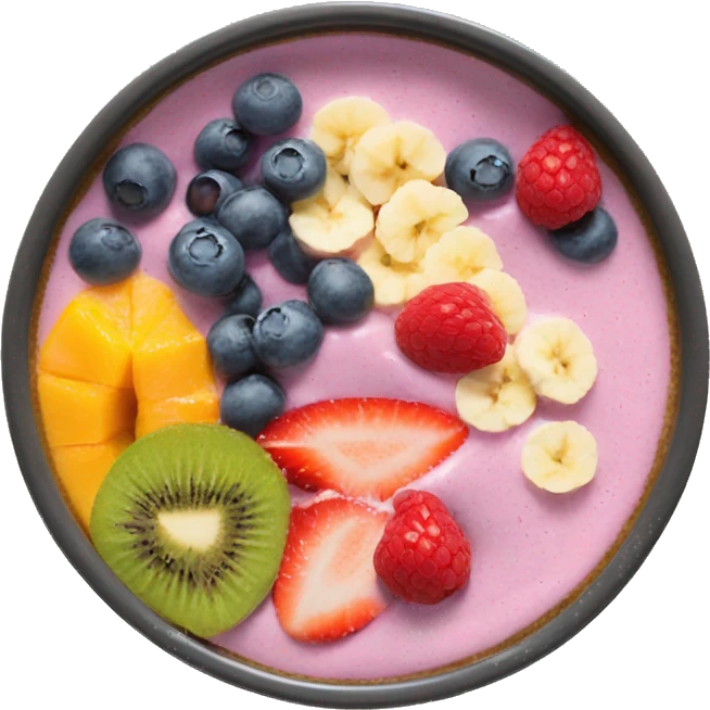 Smoothie bowl emoji