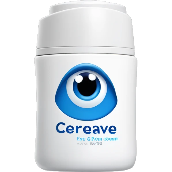 eye cream bottle with label cerave style  emoji