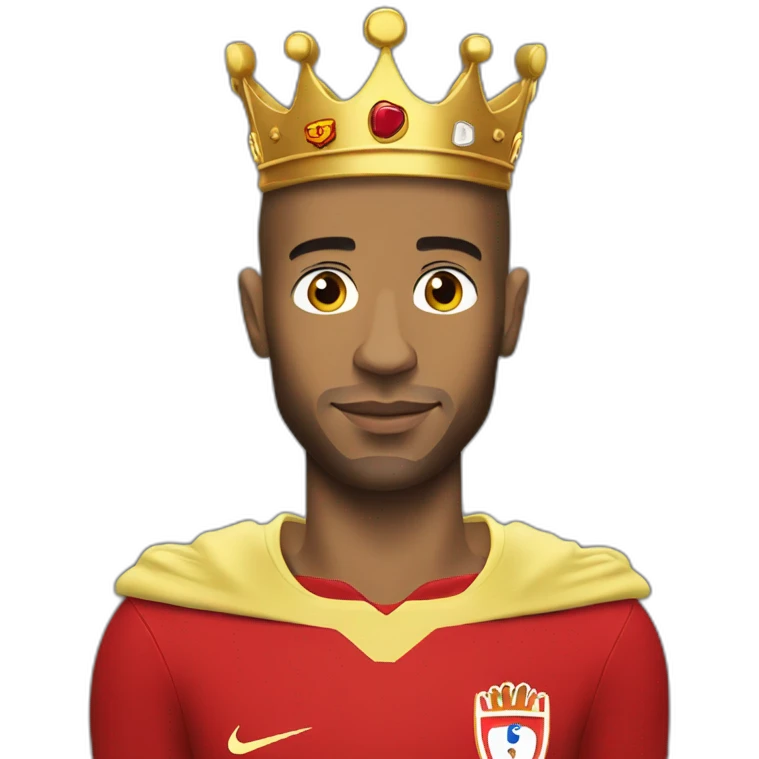 Thierry Henry with a crown emoji