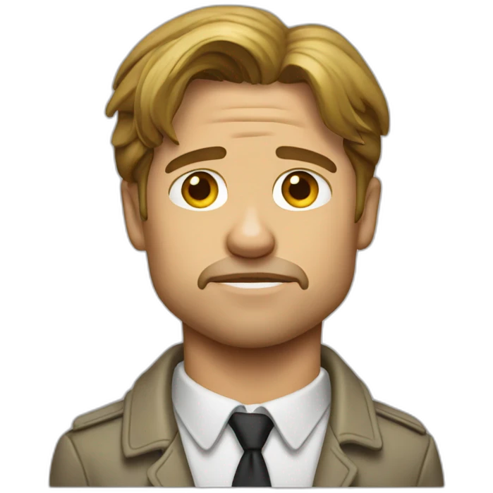 Brad pitt triste emoji