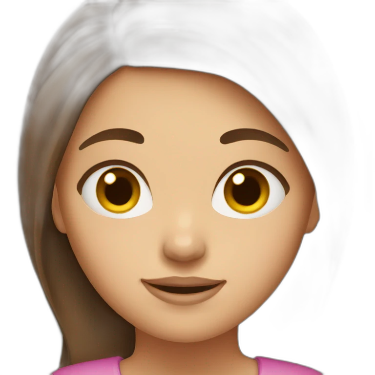 girl with brown hair emoji
