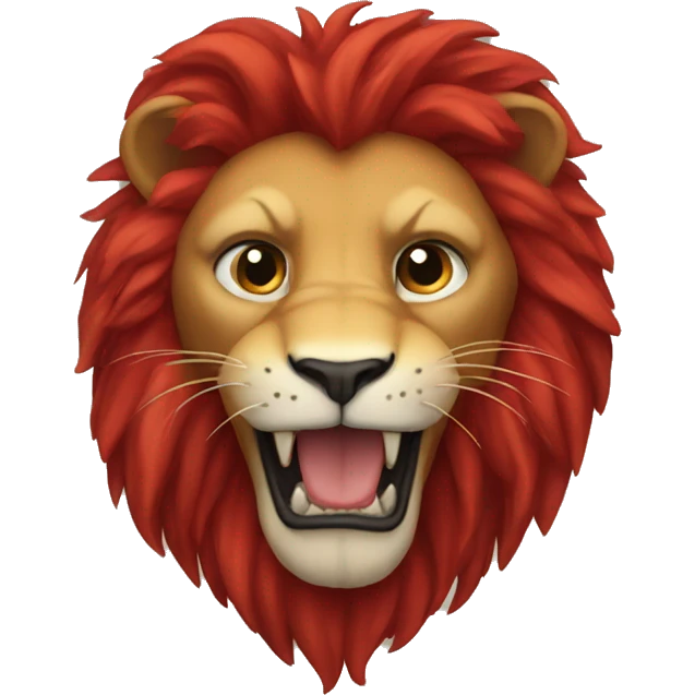Red lion emoji
