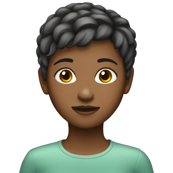 short haired girl emoji