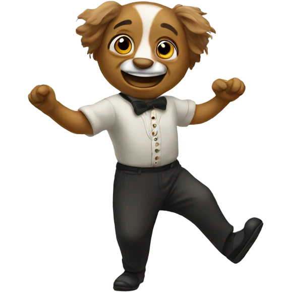 Papion dancing emoji