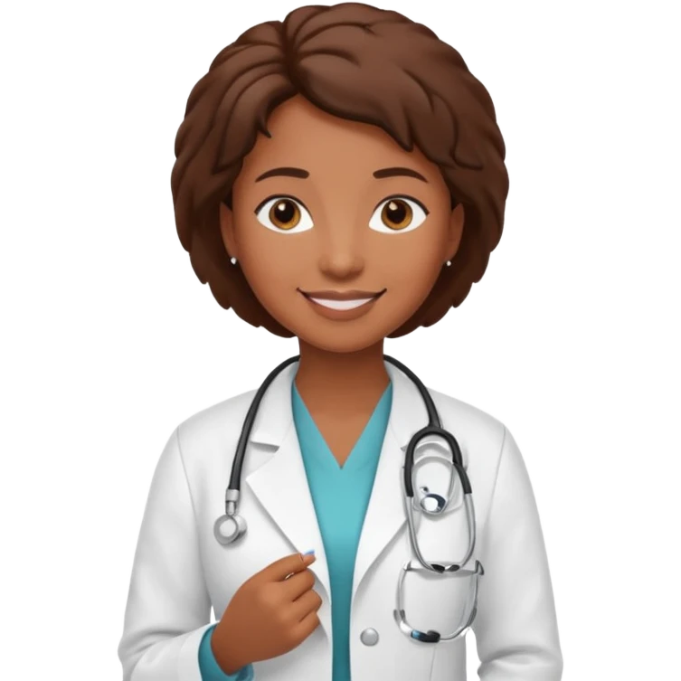black woman doctor emoji