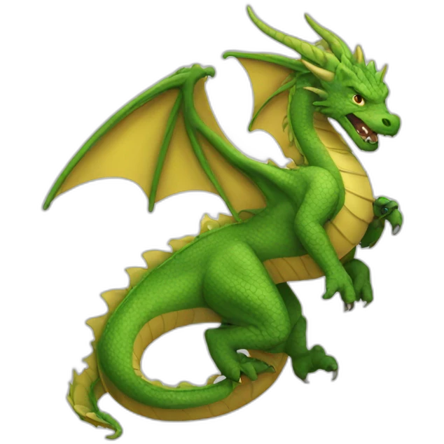 High dragon emoji