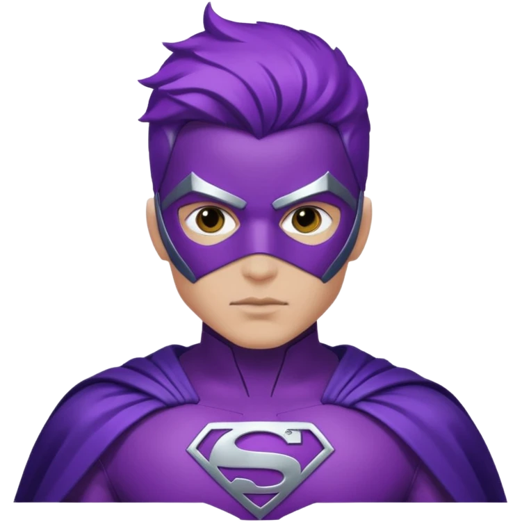 make a purple super hero emoji