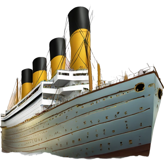 Titanic ship emoji