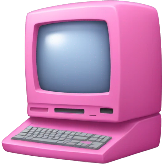 pink computer emoji