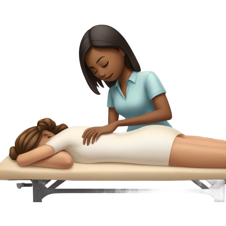 Girl getting a massage  emoji