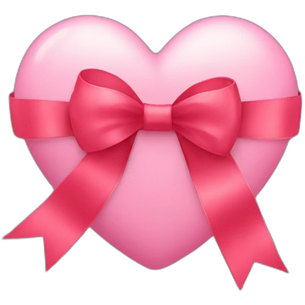 heart with ribbon bow emoji