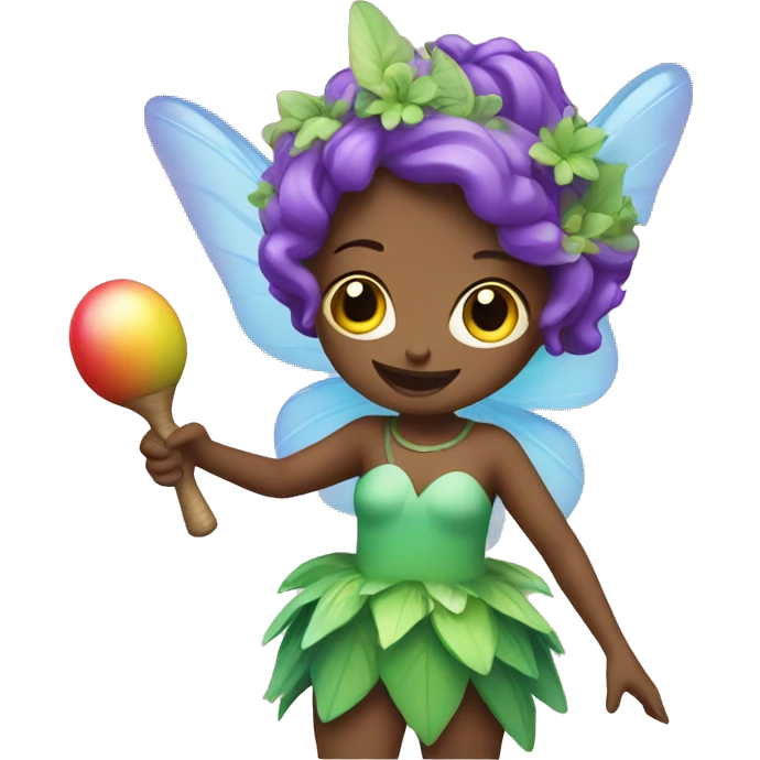 Fairy with maracas emoji