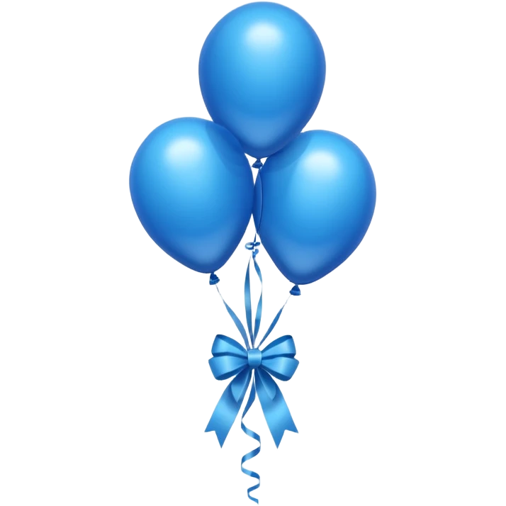 blue birthday balloons emoji