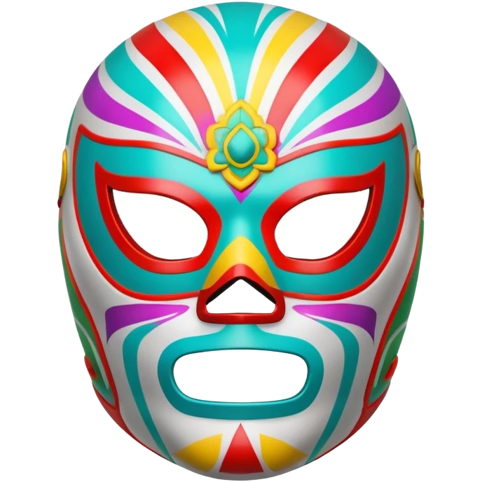 luchador ski mask, colorful mexican wrestling mask emoji