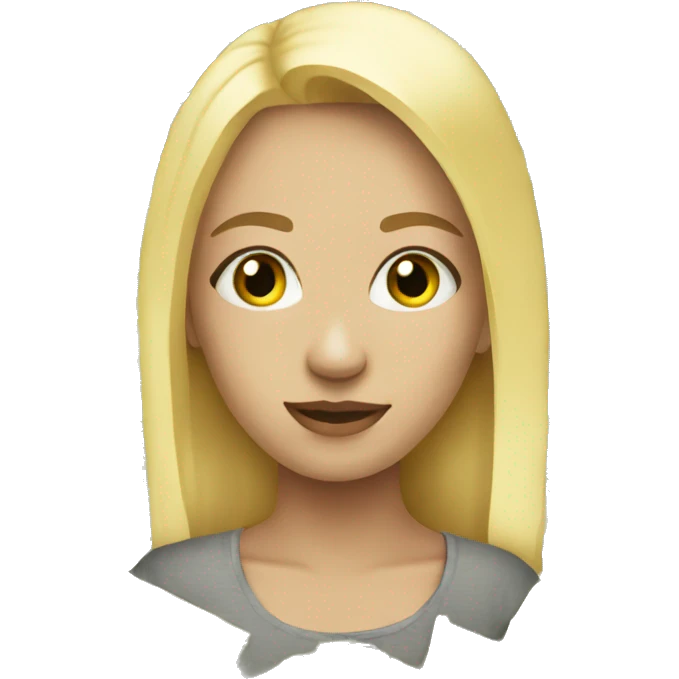 Blonde with a square with money in her eyes and hearts emoji