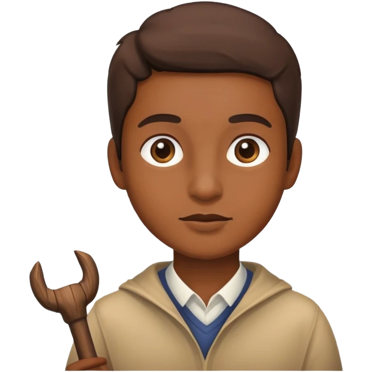 Peepe stopping with a stick emoji
