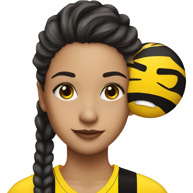 Girl with a bvb player emoji