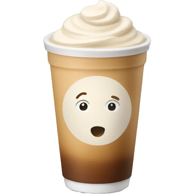 Ice latte emoji