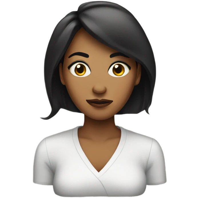 Side eye eye roll woman  emoji