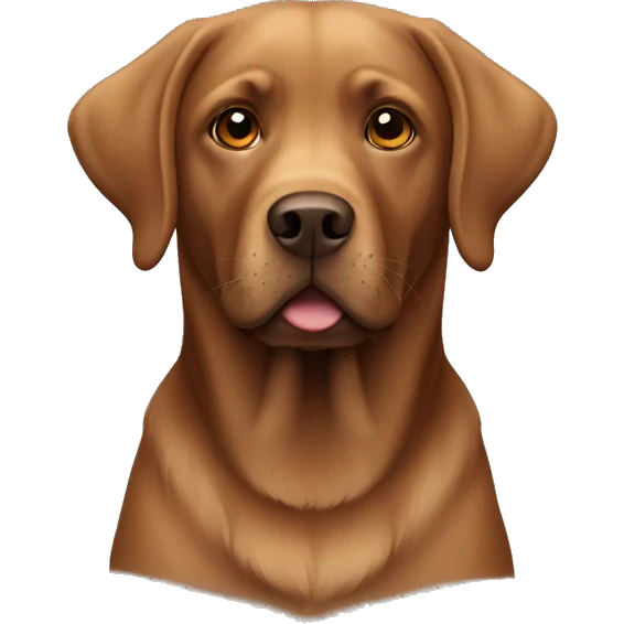 Brown Labrador dog  emoji