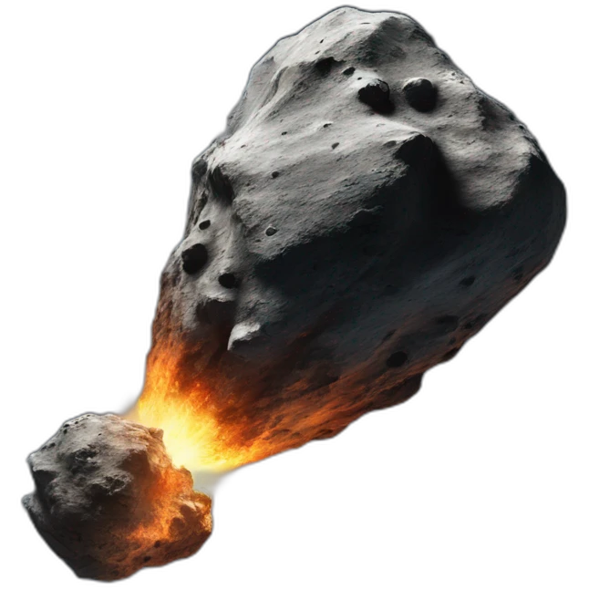 Asteroid hit the earth emoji