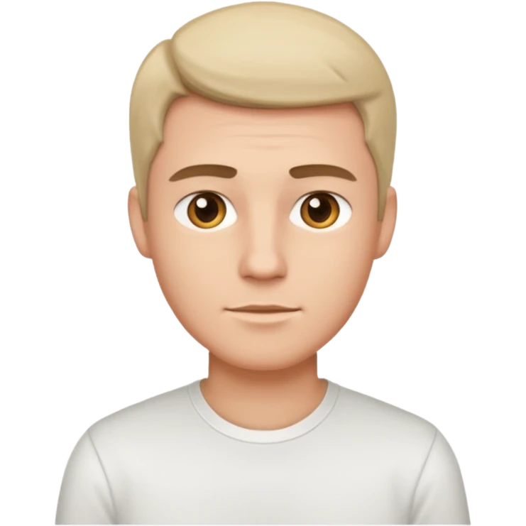 male in plain shirt emoji