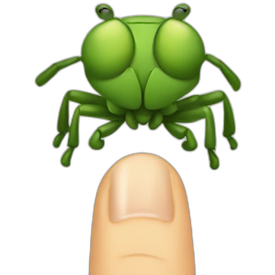 bug finger emoji
