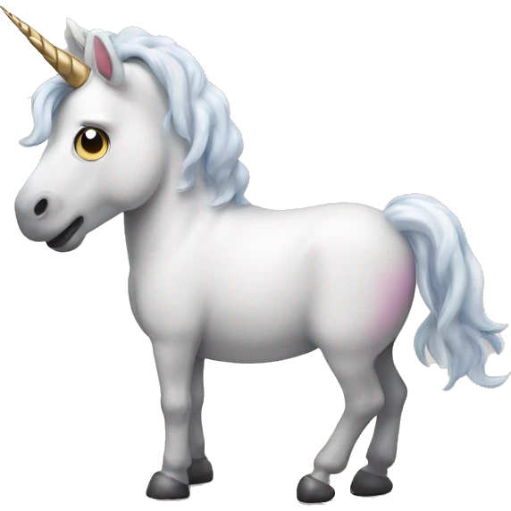 Unicorn pooping emoji