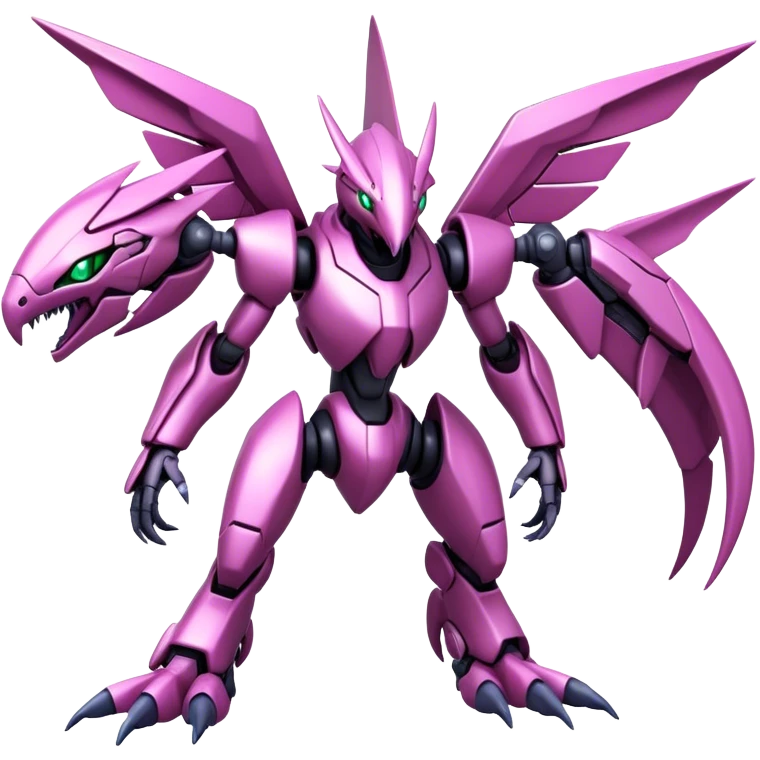  Cool Edgy Shiny Futuristic Ethereal Legendary Digimon-Genesect-Palkia-hybrid full body emoji