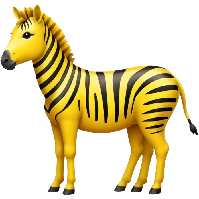 Yellow zebra emoji