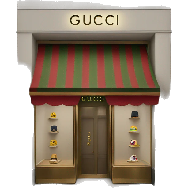 Gucci boutique emoji