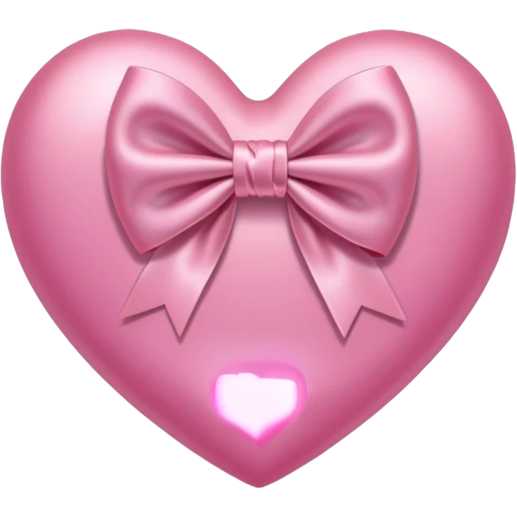 pink heart with light pink bow emoji