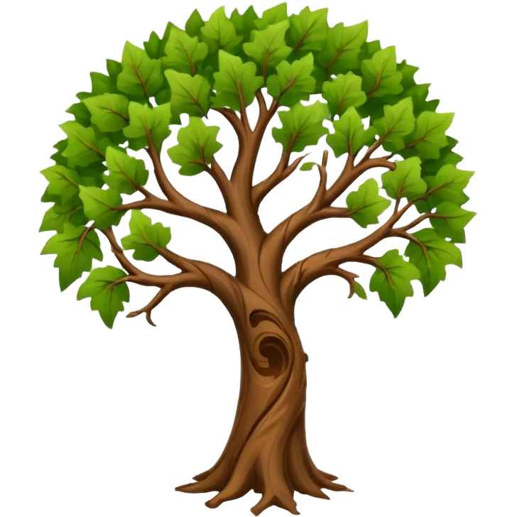 Tree with a question mark shape  emoji