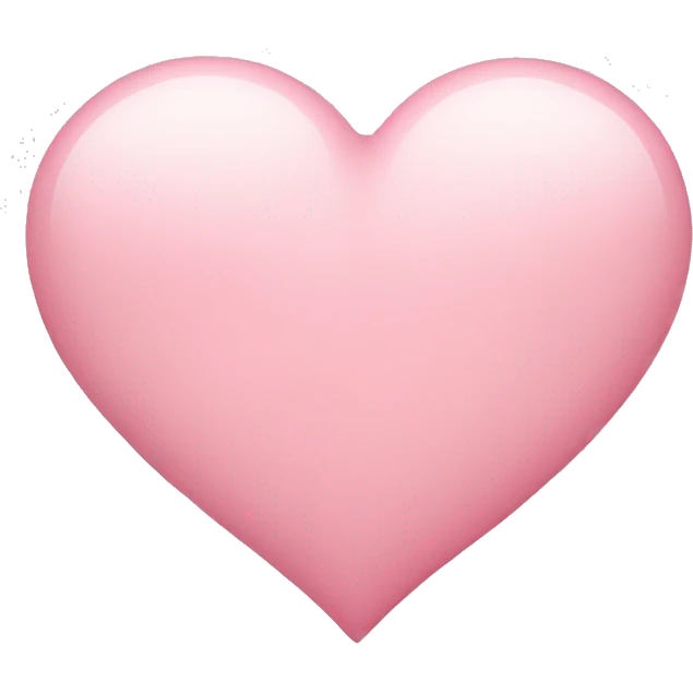 soft pink heart without eyes  emoji
