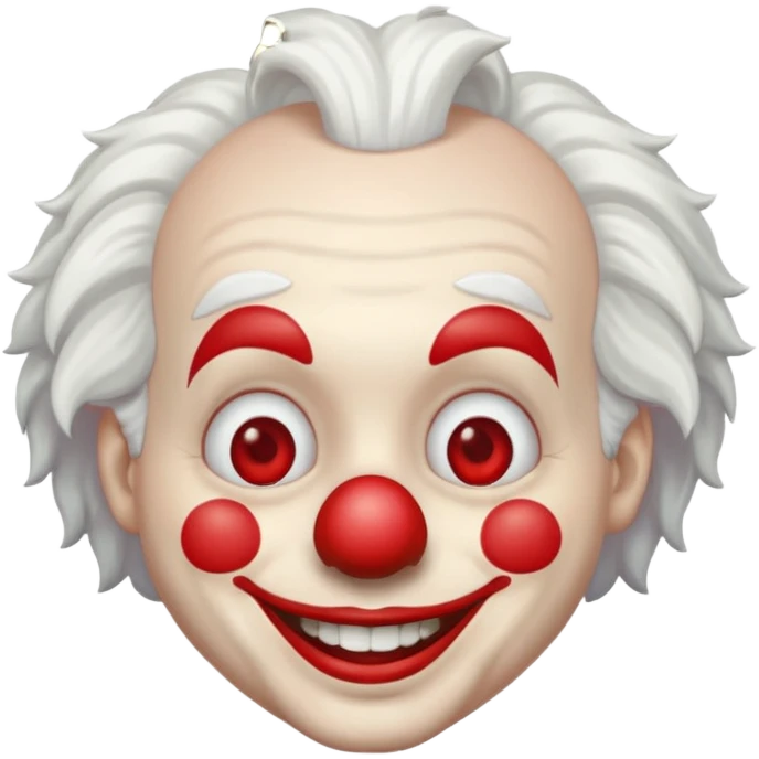 clown with white hair emoji