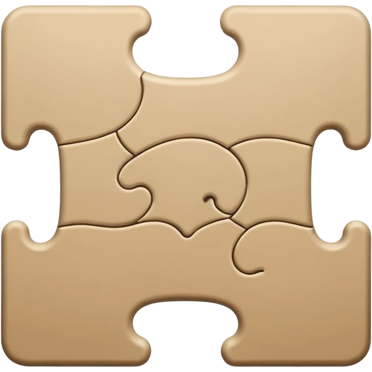 Beige One piece of the puzzle aesthetic  emoji