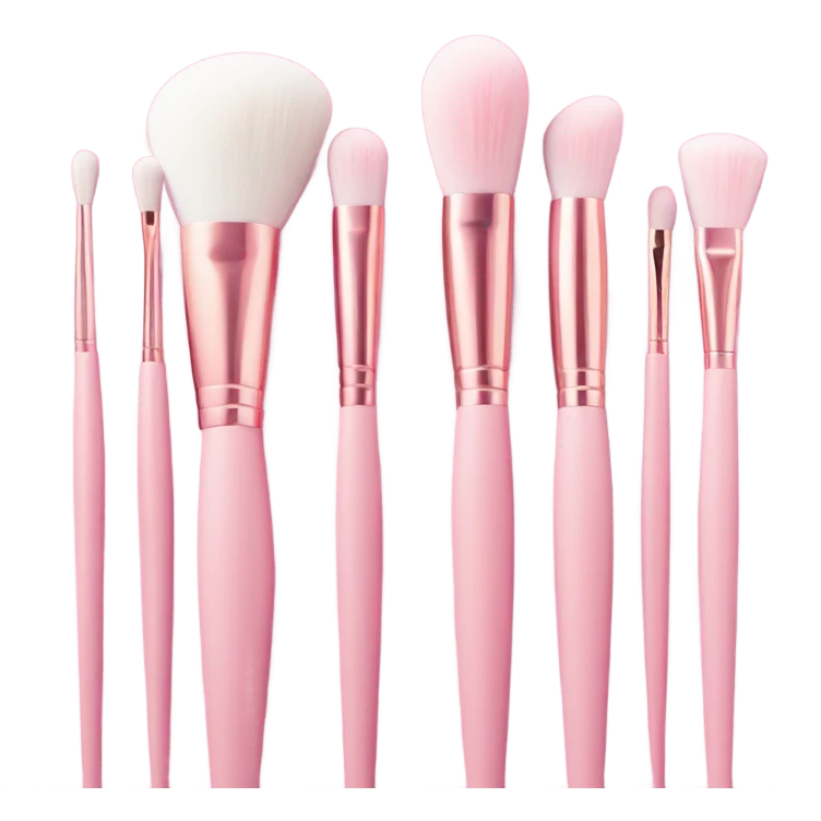 pink aesthetic makeup brush emoji