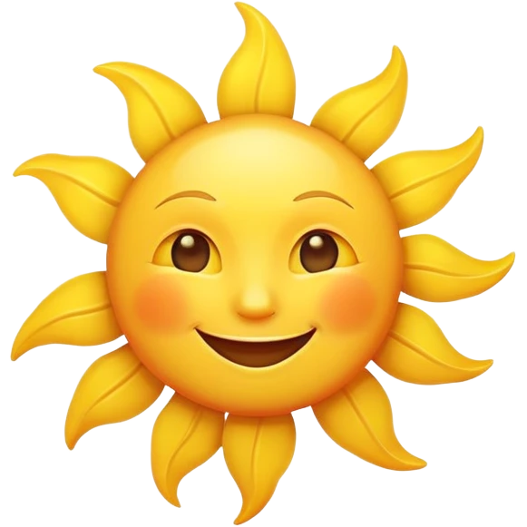 smiling sun emoji