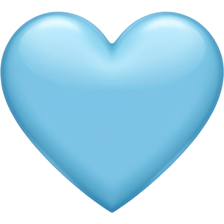 Light blu heart emoji