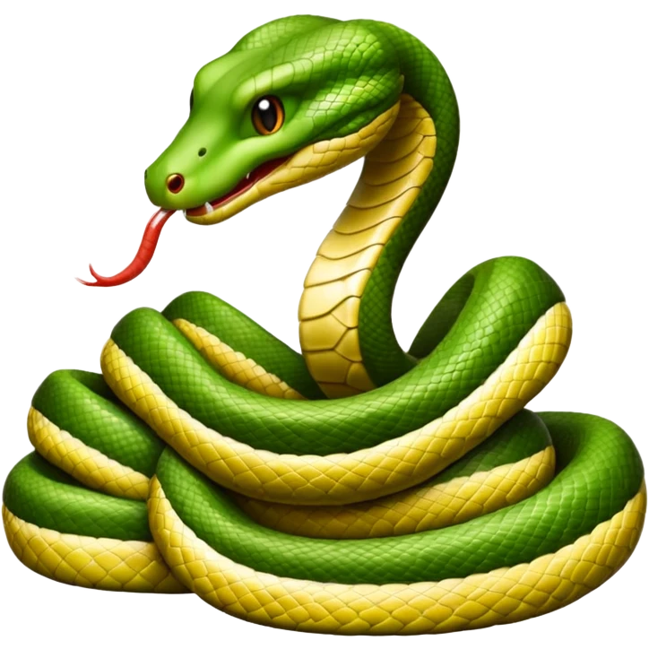 Snake eating butt emoji