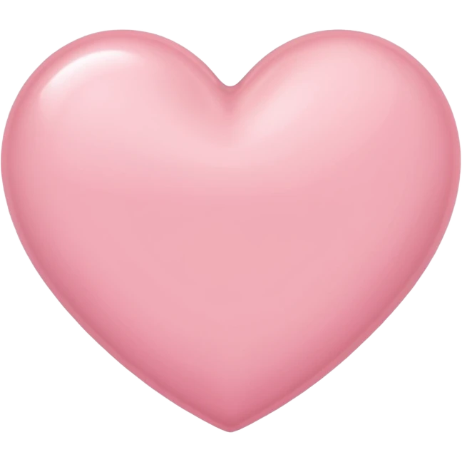 A light pink heart emoji