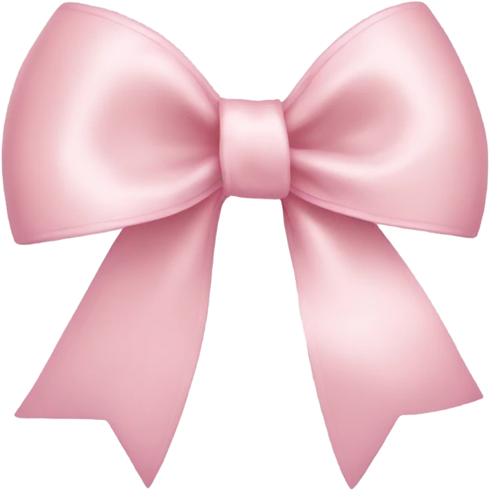 light pink ribbon bow emoji