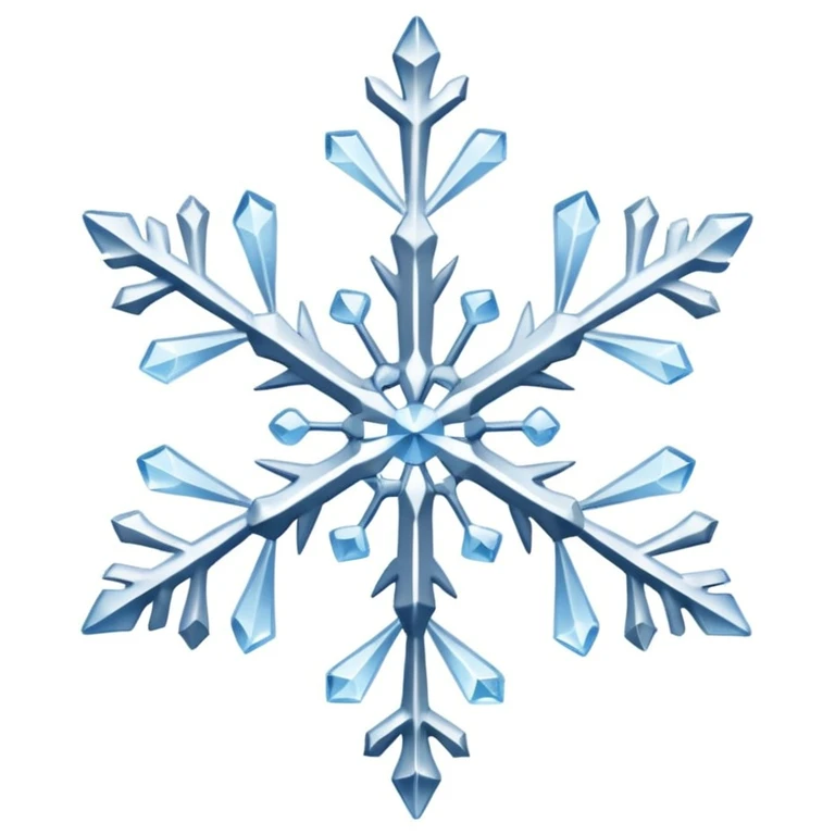 Snowflake and wind emoji
