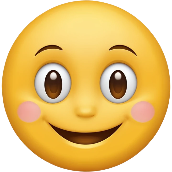 Happy face emoji