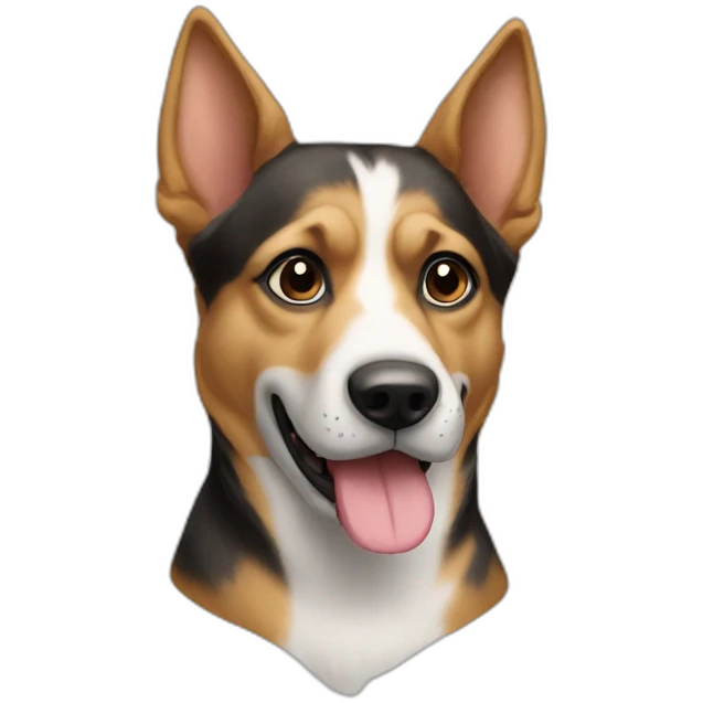 Chien sur chat emoji