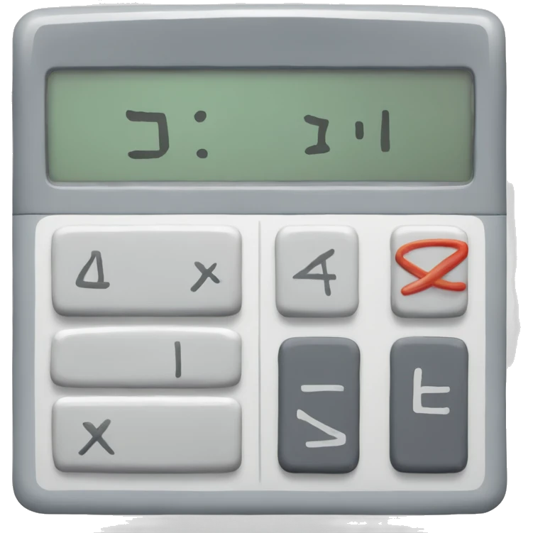 Calculator that reads “error” emoji